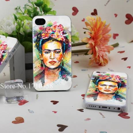 frida kahlo Hard Plastic Clear Back Transparent Style Case Cover for iPhone 4 4s 5 5s 5c 6 6s 6 plus s