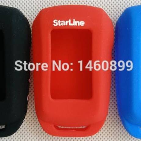 Burglar Alarm Starline A92 Silicone Case with LOGO for Two Way LCD remote Keychain Starline A92