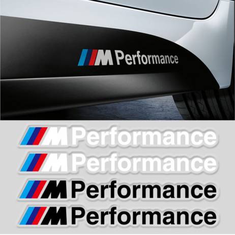 2PCS Styling M Performance Car Body Sticker M Logo Decals for BMW M3 M5 X5 X6 E36 E39 E46 E30 Exterior & Interior Decoration