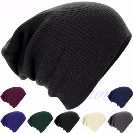 Winter Beanies Solid Color Hat Unisex Warm Soft Beanie Knit Cap Hats Knitted Touca Gorro Caps For Men Women-J117