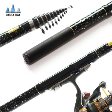 2016 new Telescopic Fishing Rod 99% Carbon Fiber 1.8-3.6M Super Hard Telescopic Fishing Rod Carbon Spinning Pole 53