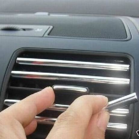 3metres x 6MM CHROME TRIM STRIP BUMPER AIR VENT GRILLE SWITCH RIM MOULDING