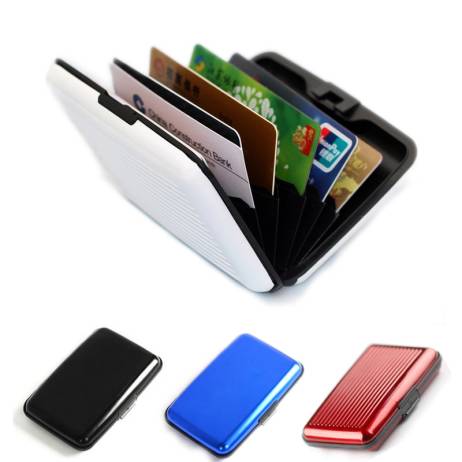 aluminium Business cardholder credit card holder aluma rfid aluminum wallet case metal kardxolder holders pocket solid women men