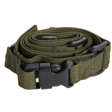 Hot Top Design Tactical 3 Point Adjustable Bungee Rifle Sling Swivels System Green Color Wholesale