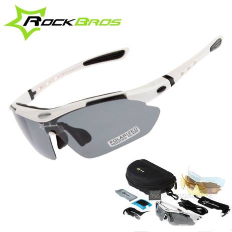 Hot! New 2015 RockBros Polarized Cycling Sun Glasses Outdoor Sports Bicycle ciclismo Bike Sunglasses TR90 Goggles Eyewear 5 Lens