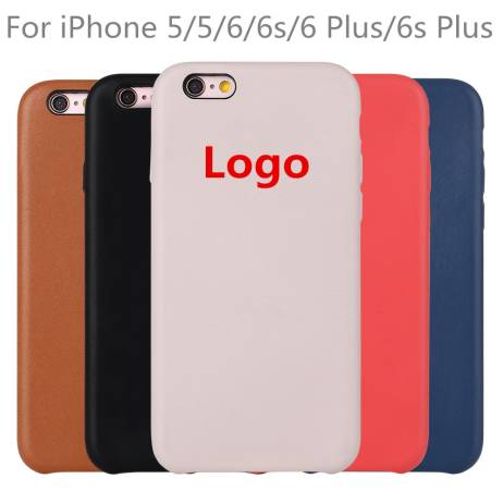 Luxury Leather Cover Case For Apple iPhone 6 6S Plus Case 5 5S SE 1:1 Original Back Coque For iPhone 6 6s Plus Phone bags Cases