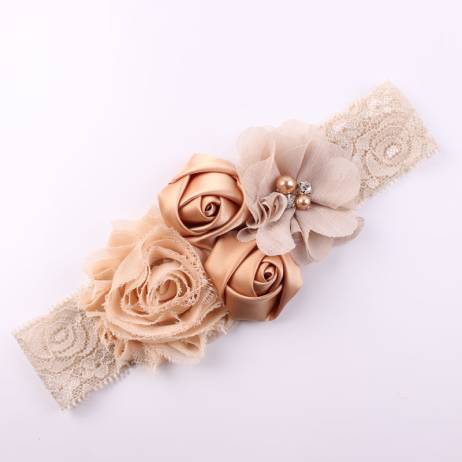 Shabby Lace Baby Headband Chic Flower Girls Headband Hair Bow Flower Headband for Baby Girl Children Hair Accessories