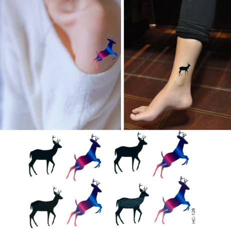CH126 New Design Flash Tattoo Removable waterproof temporary tattoos Metallic Temporary Tattoo Stickers Temporary Body Art Tatoo