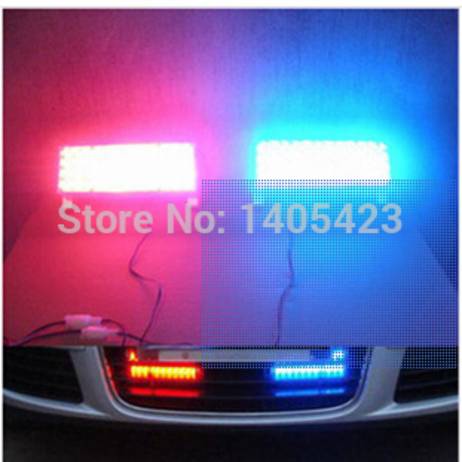 12v Car ledDaytime running light Strobe Light Flash Warning EMS Car RDL Truck Firemen Lamp 2*22 LEDs Blue Red parking source