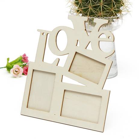 Pure Love Photo Frame White Heart Shape White Base Art DIY Home Decor For New Baby And Sweet Lover Gift free shipping