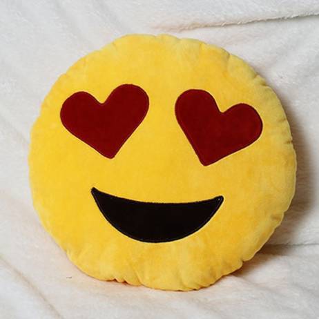 2015 Hot 18 Styles Soft Emoji Smiley Emoticon Yellow Round Cushion Pillows Stuffed Plush Toy Doll Christmas Gift Free Shipping