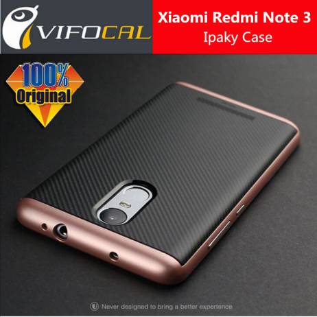 Xiaomi Redmi Note 3 Case Ipaky Hybrid TPU + PC Dual Layer + Frame Silicon Protective Back Cover For Redmi Note 3 Prime Phone