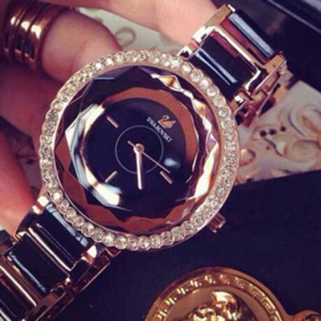2015 New Women Ceramic Watches! Luxury Rhinestone Watch Fashion&Casual Wristwatch Dress Watch Bracelet Watch Clocks