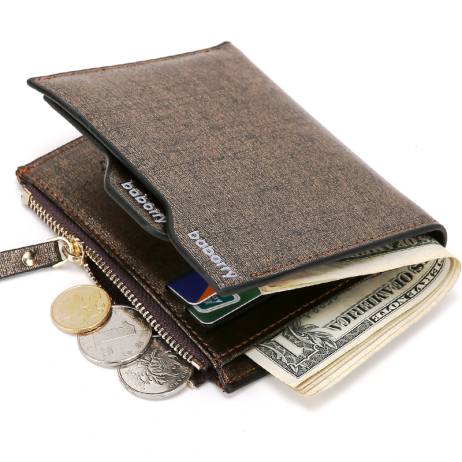 2016 Hot Fashion men wallets Bifold Wallet ID Card holder Coin Purse Pockets Clutch with zipper Men Wallet With Coin Bag Gift