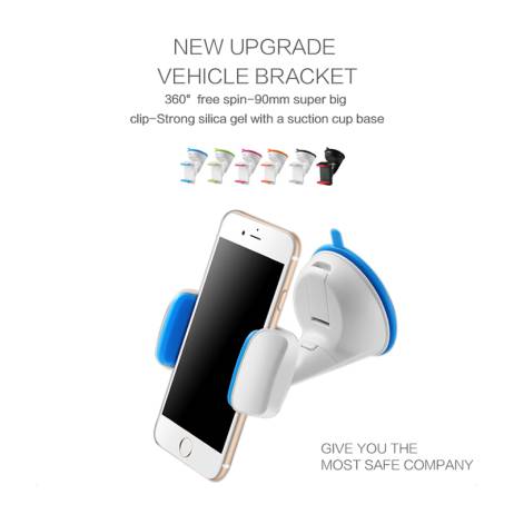 Double clip phone holder for car universal mobile cell phone mount car holder stand for iphone 6/6s plus galaxy S6 Car DVR GPS