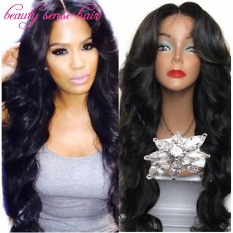 2016 Sale 150 density Glueless full lace wigs Virgin Brazilian Human hair Wavy lace front wigs for black women with baby hair