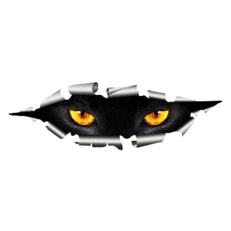 Cool 3D Car Styling Funny Cat Eyes Peeking Car Sticker Waterproof Peeking Monster Auto Accessories Whole Body Cover for All Cars