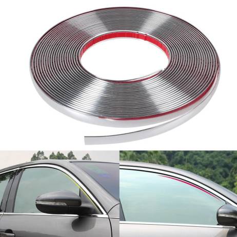 13m long Car Styling Door Moulding Trim Automotive Car Sticker Chrome Strip width 6MM 8MM 10MM 12MM 15MM 18MM 20MM 25MM 30MM