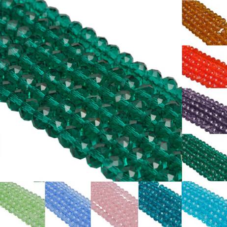 8mm Fashion Rondelle Faceted Crystal Glass Loose Spacer Beads for Jewelry Making Bicone Wholesale 50pcs/lot Free Shipping