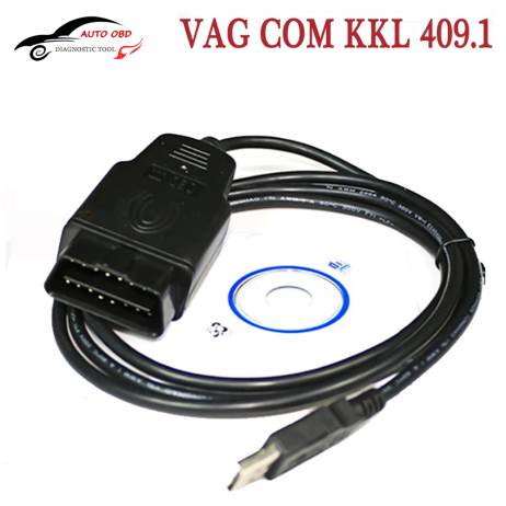 2016 VAG-COM 409.1 Fidi FT232 FT232RL Chip Vag Com 409.1 KKL OBD 2 USB VAG409.1 Cable Scanner Interface For Audi/VW/Skoda/Seat