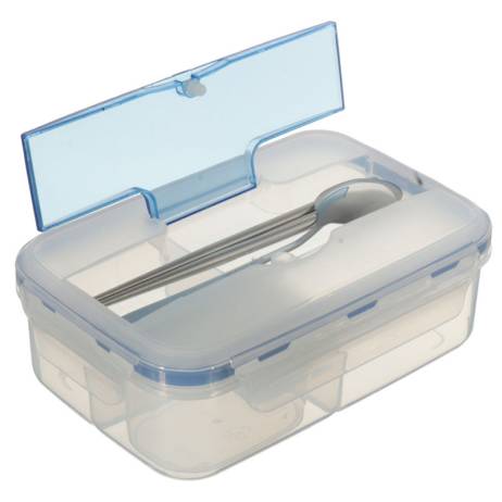 Hot Selling Modern Ecofriendly Outdoor Portable Microwave Lunch Box with Soup Bowl Chopsticks Spoon Food Containers 1000mL