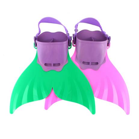 Adjustable Wave Fins Kid Free Swimming Fins Training Flipper Mermaid Kel Shoes Tail Diving Scuba Snornt Feet Tail Monofin