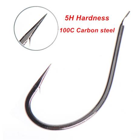 20pcs Fishing Hook Circle Anzol Carp Pesca Sea Saltwater Japan Made 5H Top Hardness 100C High Carbon Steel Boat Fishhooks