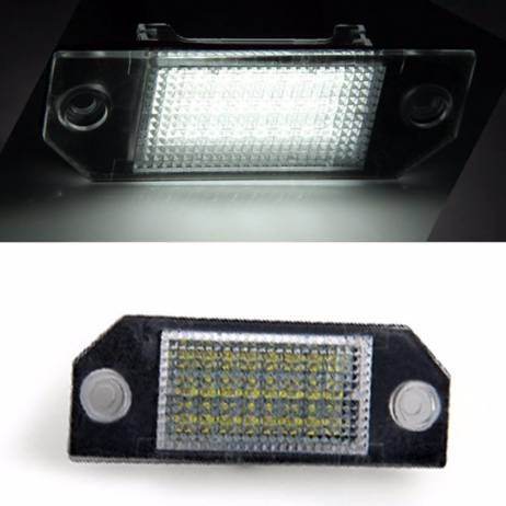 Qook 2piece Car Number License Plate Lamps White 24 LED Lights Bulbs for Ford Focus 2 C-Max