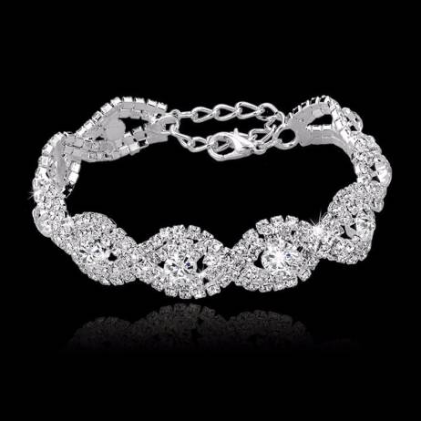 Austrian Crystal Bracelets For Women Femme Gold Silver Charm Bracelets Bangles Wedding Turkish Jewelry With Stones Nomination