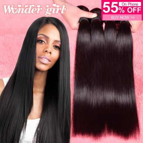 Malaysian Virgin Hair Straight 4 Bundles Deal Rosa Hair Products Malaysian Straight Hair Unprocessed Human Hair Weave Very Soft