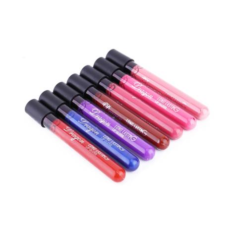 2016 New arrive 7 Colors Waterproof Lip Liquid Matte Velor Lipstick Beauty Makeup Lip Gloss Free Shipping