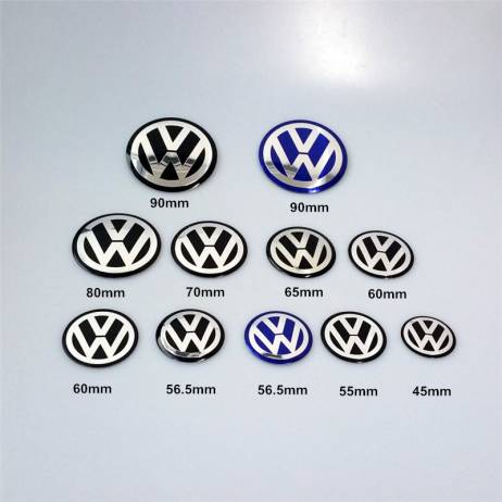 2016 Newest 1Pcs 45 55 56 60 65 70 80 90mm 3D VW Wheel Center Cap Stickers Emblem Badge Logo Sticker/Exterior Accessories/Emblem