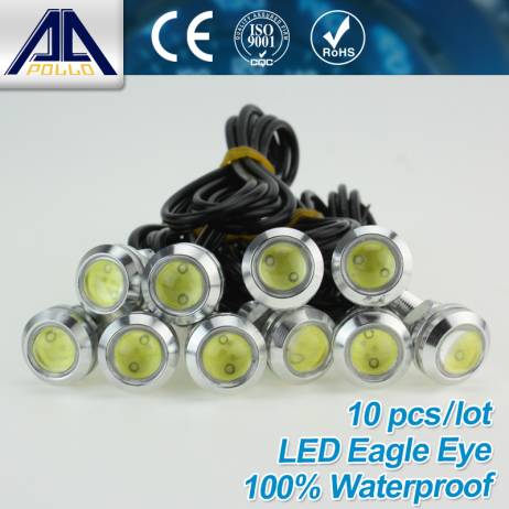 High bright 10pcs DRL LED12V Sliver shell Eagle Eye car styling Daytime Running Light Source work Tail light Fog Parking lamp
