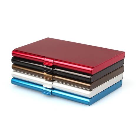 Excellent Quality Business ID Credit Card Holder Wallets Pocket Case Creative Aluminum Metal Shiny Side Anti scan Cover Hot
