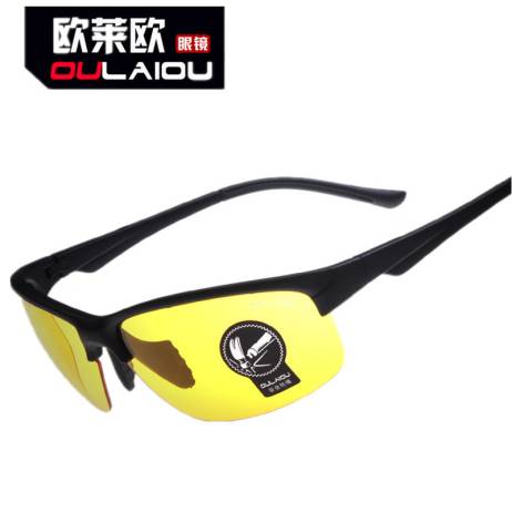 OULAIOU UV400 Unisex Cycling Glasses Outdoor Sports Windproof Eyewear Night Vision Motorcycle riding Glasses Sunglasses Goggle