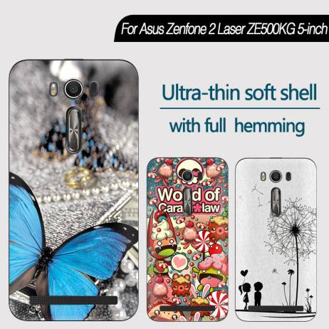 Fashion Phone Case for Asus Zenfone 2 Laser ZE500KG/ZE500KL 5-inch Hot Cartoon Pattern Painted TPU Soft Case