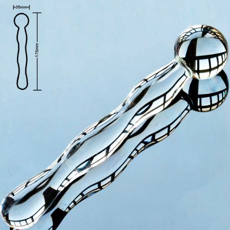 Sheer pyrex glass crystal dildo fake penis Anal butt plug Sex toys Adult products for women men female male masturbation