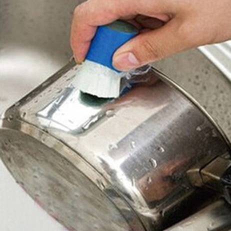 New Magic Stainless Steel Metal Rust Remover Cleaning Detergent Stick Wash Brush (Random Color)