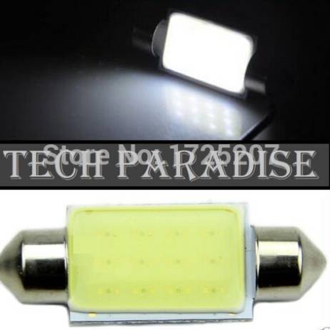 1X Free shipping car styling 31mm 36mm 39mm C5W 12V 3W Car led festoon light COB 12 chips Auto led LIGHT LAMP bulbs car light