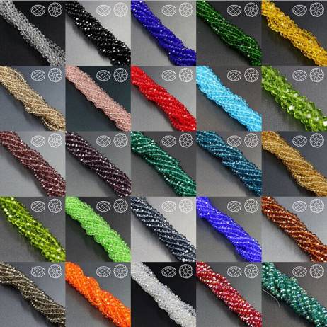 Loose Glass Crystal Rondelle Beads 3*4MM (150PCS/LOT)Crystal Rondelle Beads Glass Bead Felting Balls Make Necklaces,Dress Trims