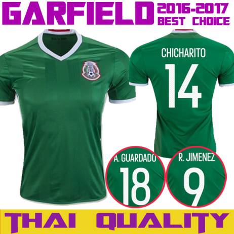 New 2016 Mexico Soccer Jersey 14 GHICHARITO 11 GARLOS V Home Green Jersey Away Football Shirt 16 17 Training Uniform Chandal