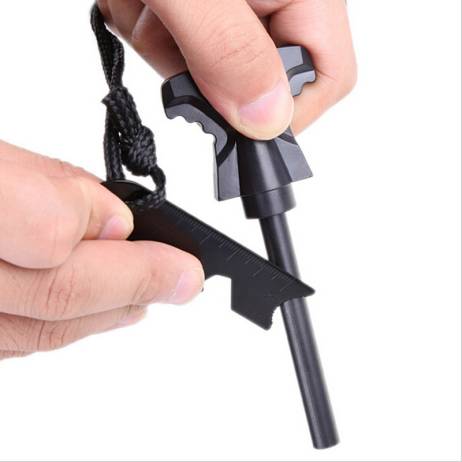 Survival Magnesium Flint Scraper Stone Fi...