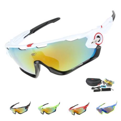 EOC Professional Polarized Cycling Glasses Bike Goggles Driving Fishing Outdoor Sports Sunglasses UV 400 3 Lens TR90 6 color