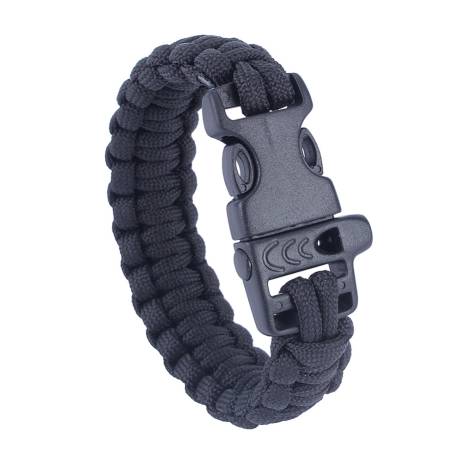 US Military Army Utility Tactical Airsoft Hunting Camping Hiking Paracord Whistle Lifesaving Bracelet Braided Rope Wrist Band