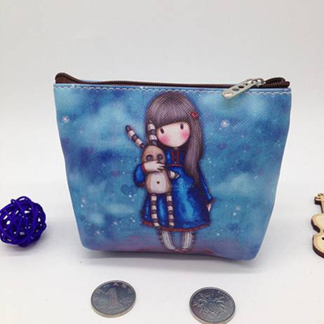 New Arrival Fashion Girl Cartoon Key Coins Zero Wallet Coin Purses Lovely Children Cards Bag Kids Wallets