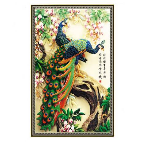 5D Diamond Embroidery Paintings Rhinestone Pasted diy Diamond painting cross Stitch Animal Peacock diamond mosaic Room Decor