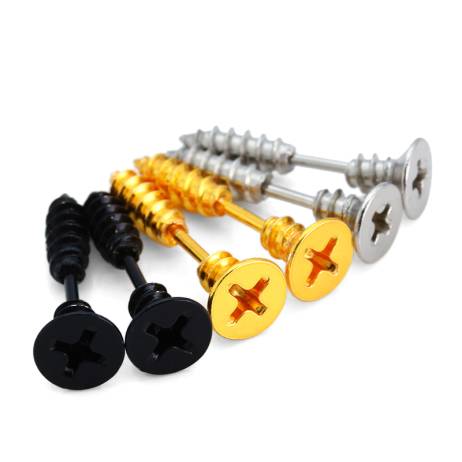 Pendientes Mujer Stud Earrings For Women Screw Earrings Boucle Doreille Femme Stainless Steel Earrings Pendientes Oorbellen e15