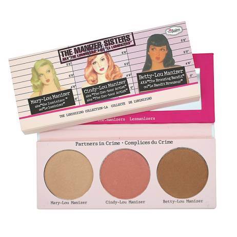 Brand New 3 Color Face Pressed Powder Mary-Lou / Betty-Lou / Cindy-Lou Manizer Shimmer Powder Palette The Balm Makeup Cosmetic