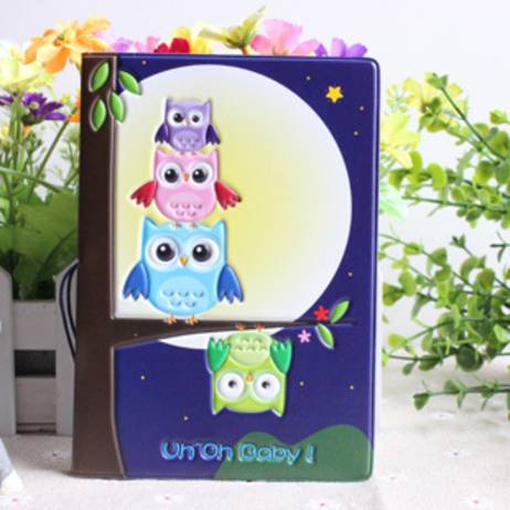 Owl 3D stereo passport holder passport cover identity documents folder sets - essential travel abroad