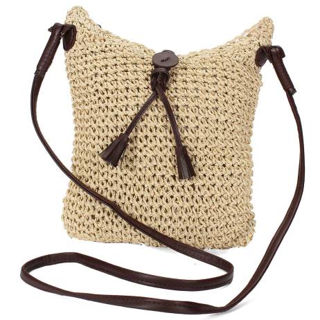 2016 Newest Fashion Woven Shoulder Bags Straw Summer Women Weave Crossbody Burlap Jute Pouches Beach Small Travel Handbag